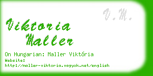 viktoria maller business card