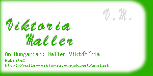 viktoria maller business card